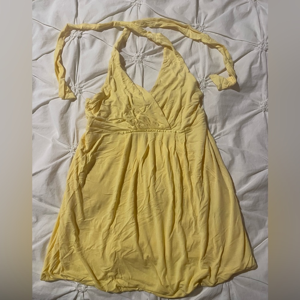 Vintage Dynamite Sunny Yellow Halter Top